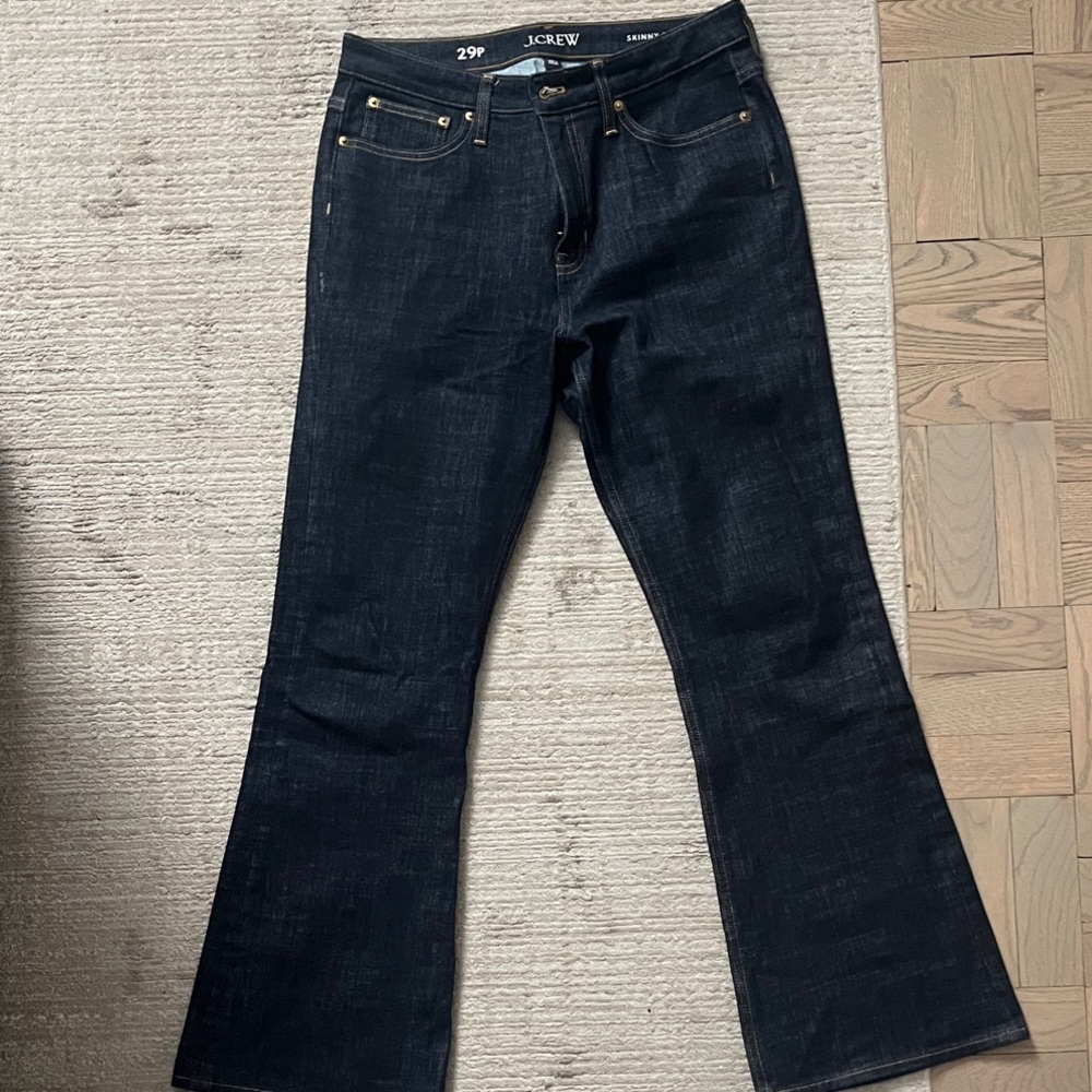 J. Crew Women's Dark Blue Flare Jeans